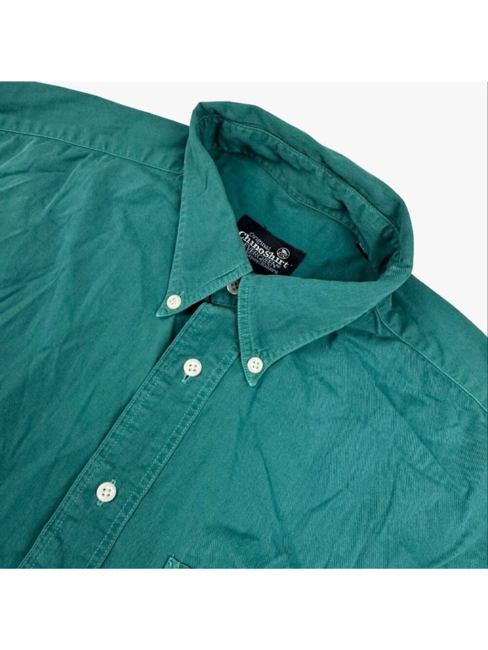 Evergreen Chinoshirt Men's L/S Performance Button Shirt Blue Green • XL